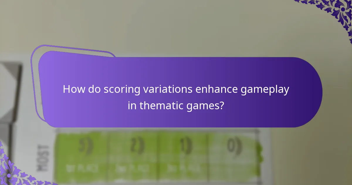 Which scoring systems are most effective for thematic integration?