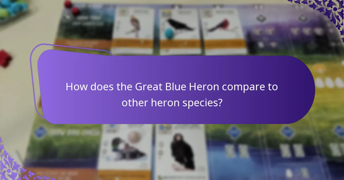 Where does the Great Blue Heron live?