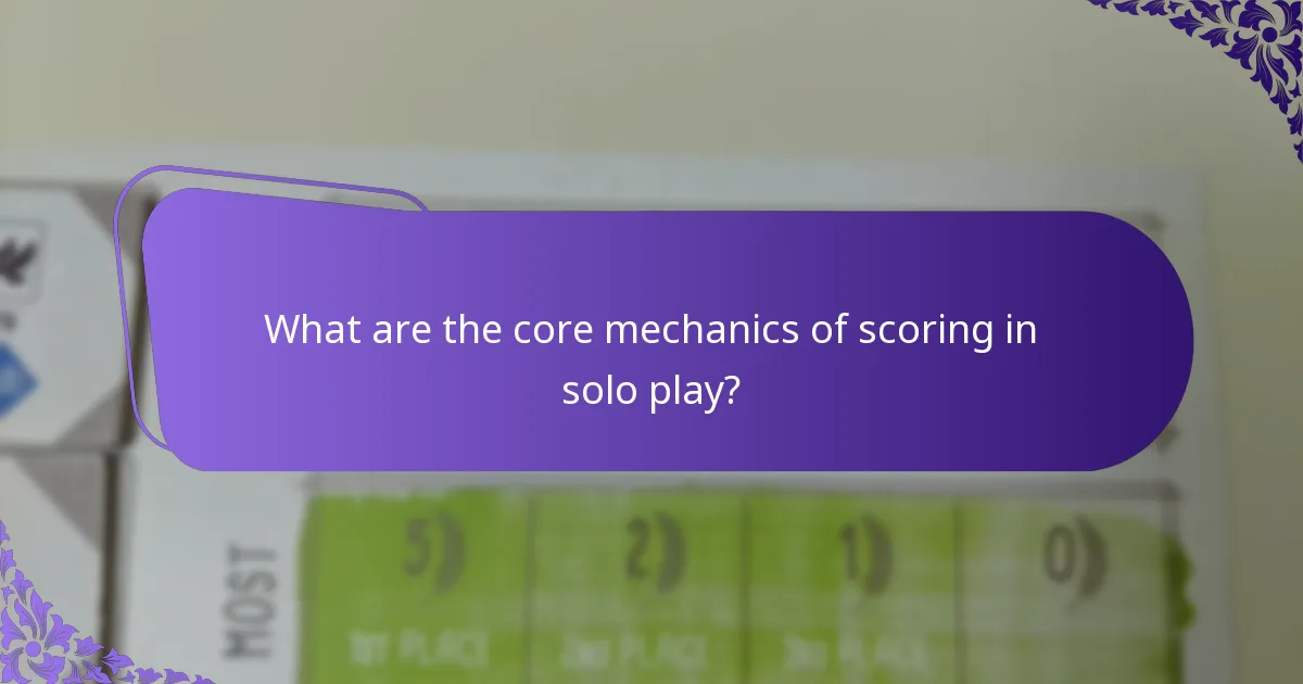 What variations exist in scoring systems for solo games?